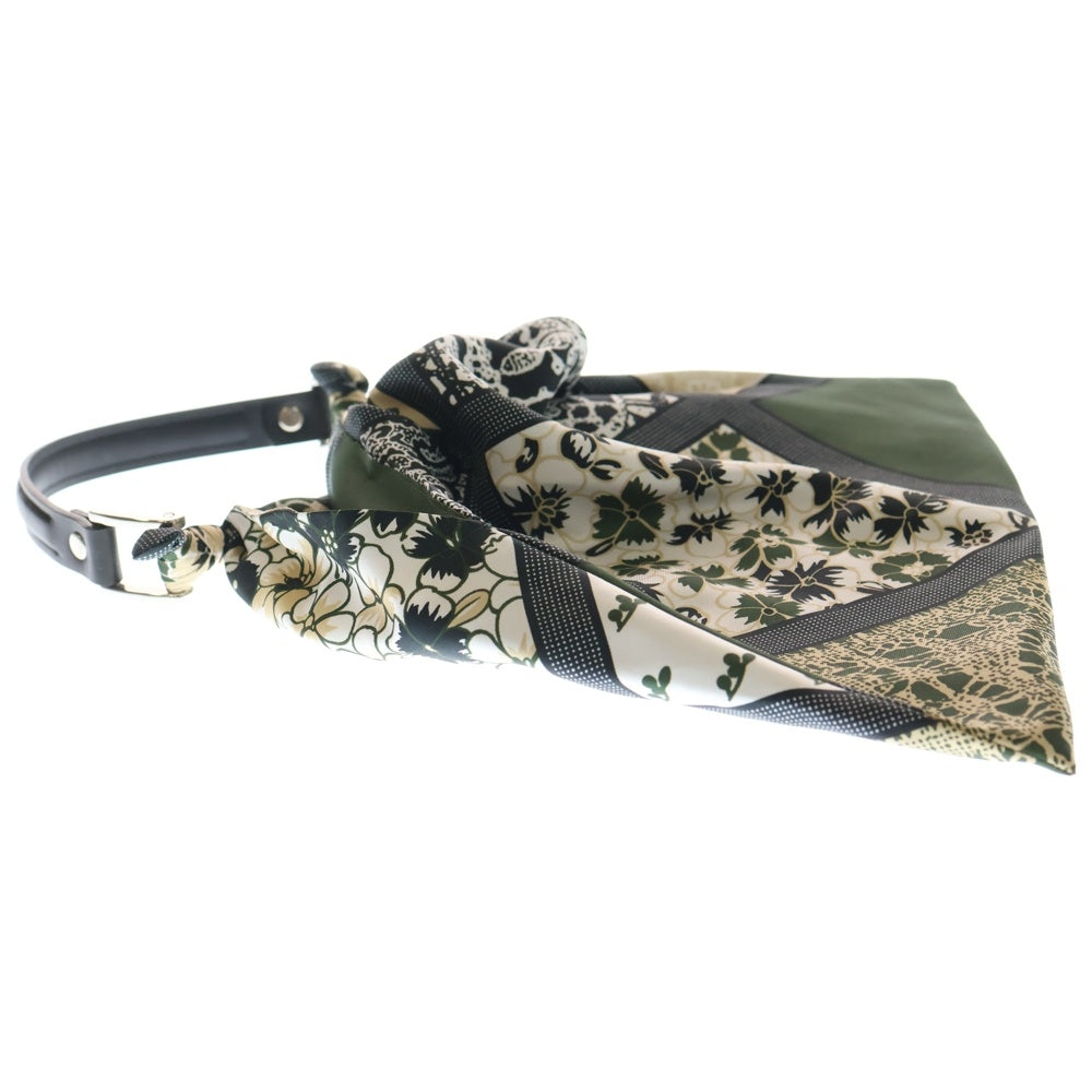 manipuri(マニプリ) スカーフ柄 ハンドバッグ カーキ/ベージュ レディース