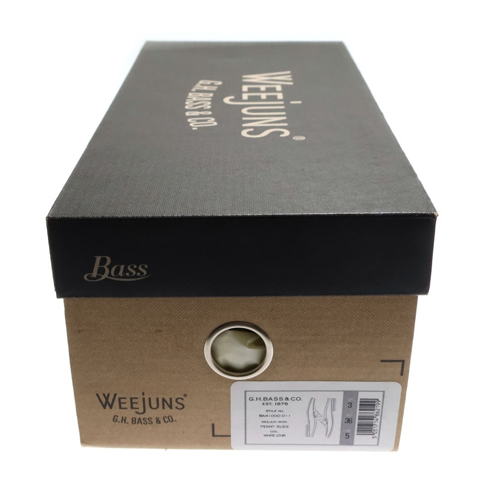 G.H.Bass WEEJUNS(ジーエイチバスウィージャンズ) ペニーローファー ミュール ホワイト レディース BA41000