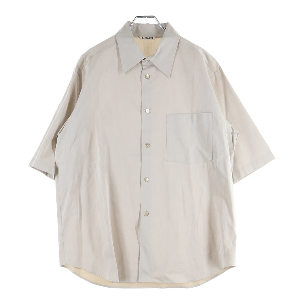 AURALEE(オーラリー) 22SS WASHED FINX HERRINGBONE HALF SLEEVED