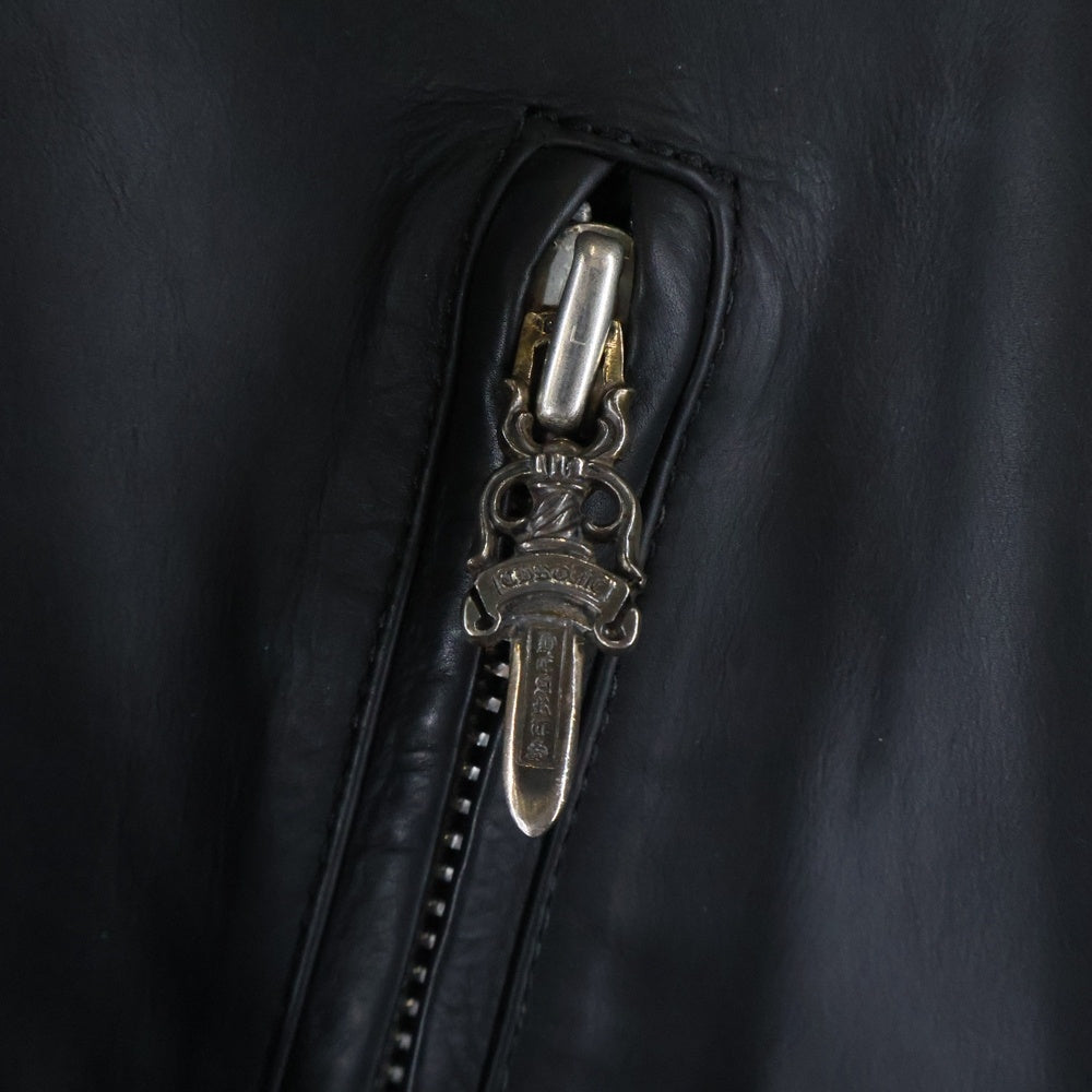 CHROME HEARTS(クロムハーツ) JJ DEAN JJディーン ダガージップライダースレザージャケット ブラック
