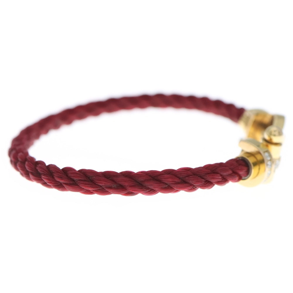 FRED(フレッド) フォース10 MM ブレスレット ハーフダイヤ レッド /ゴールド レディース