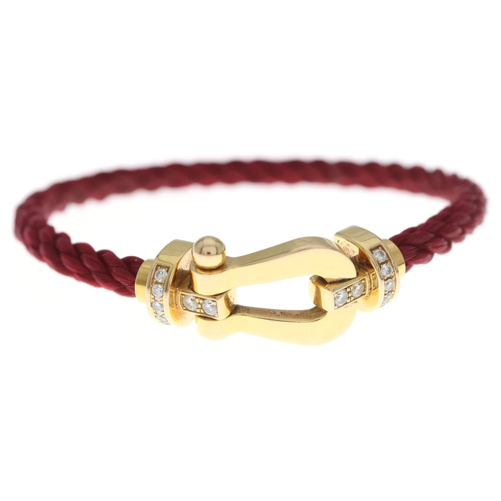 FRED(フレッド) フォース10 MM ブレスレット ハーフダイヤ レッド /ゴールド レディース