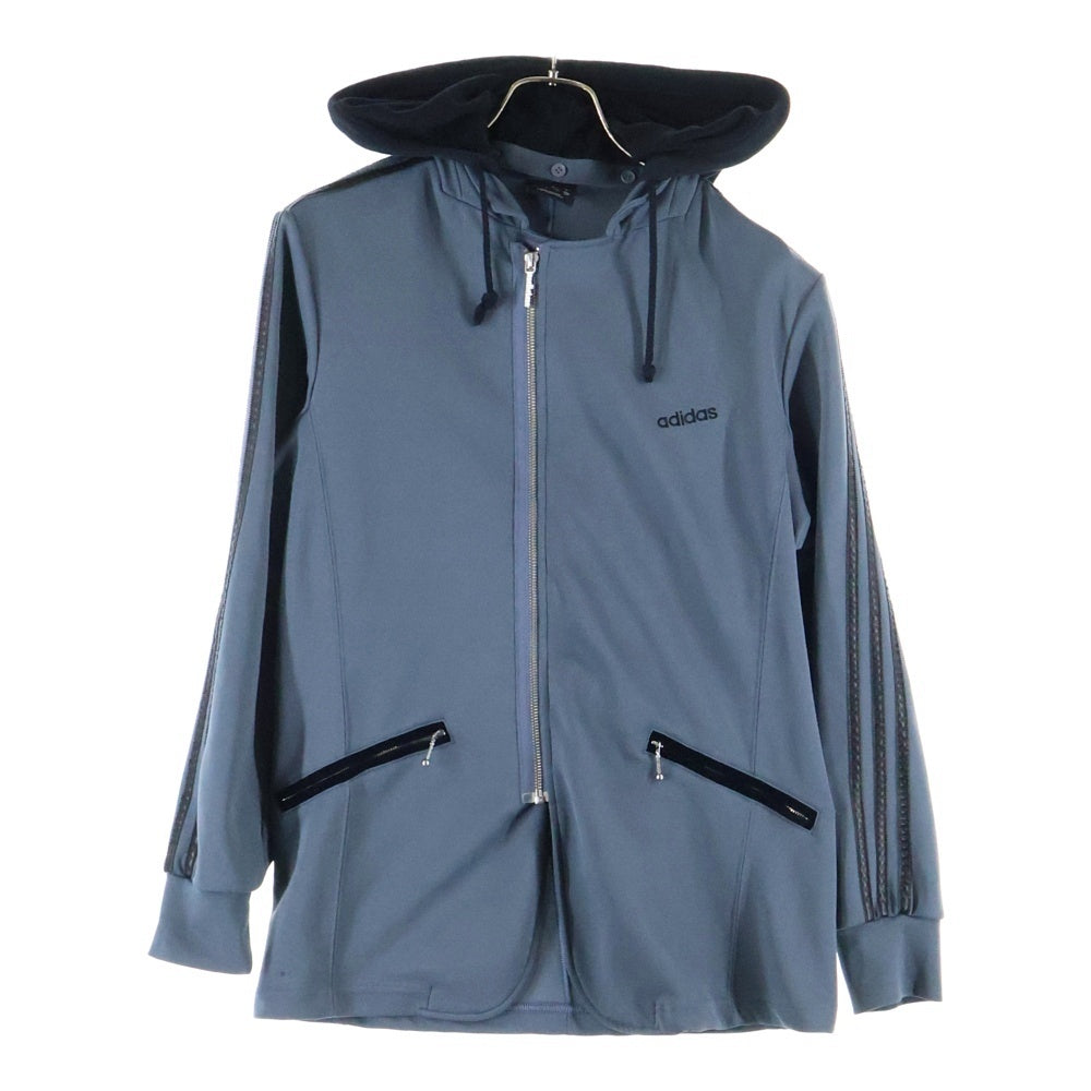 adidas(アディダス) フード付き ジップアップジャケット グレー 366987