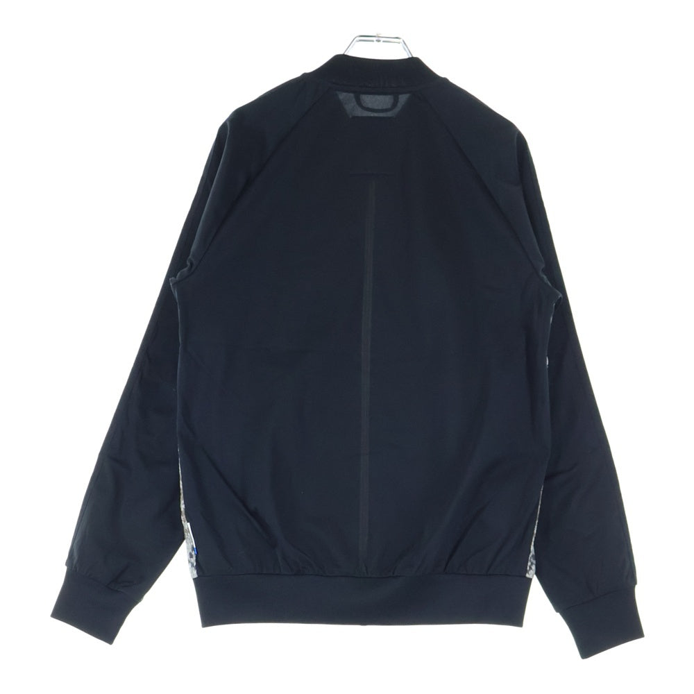 adidas(アディダス) 総柄 ジップアップ トラックジャケット ブラック V19962