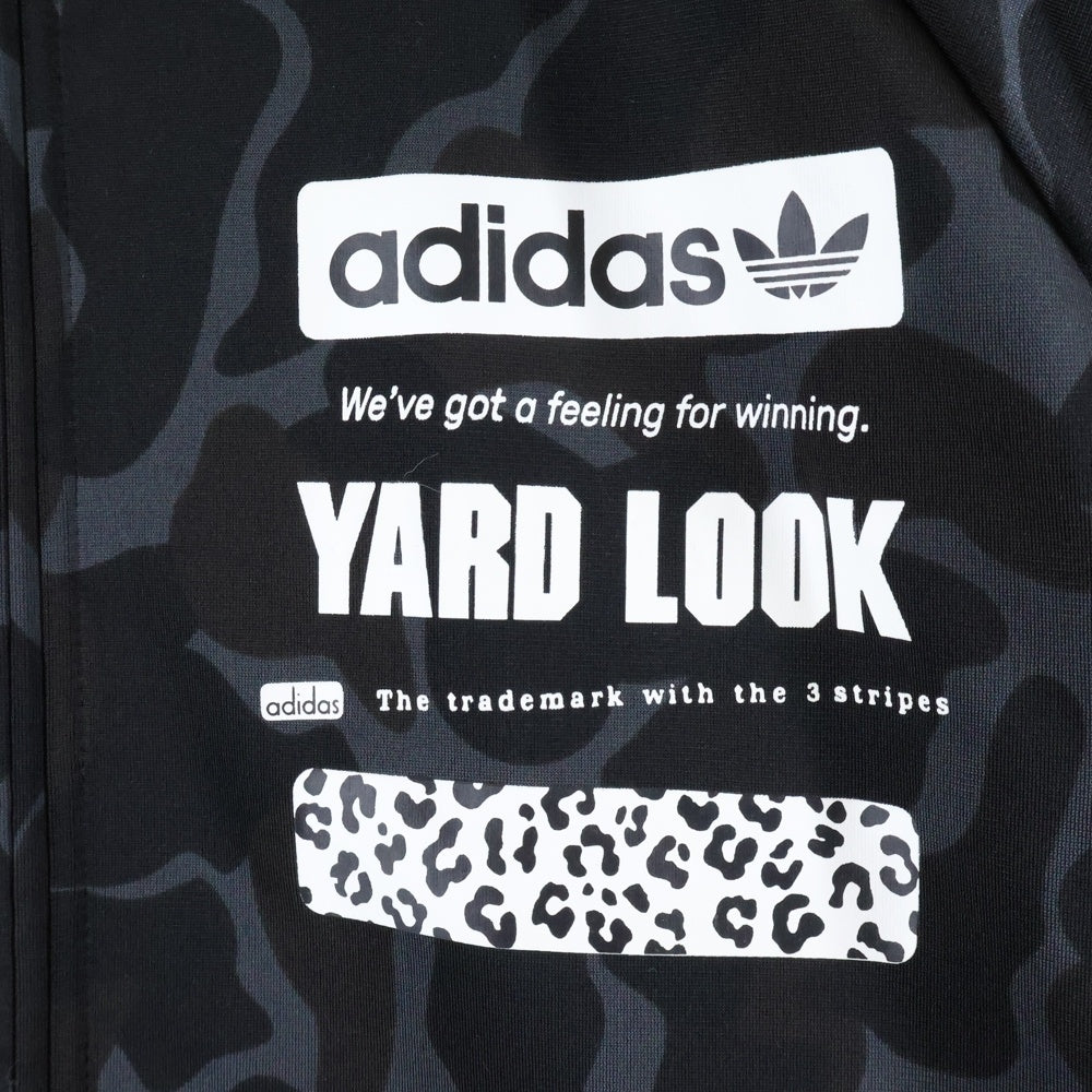adidas(アディダス) リバーシブル カモ ジップアップ トラックジャケット ブラック CD1715