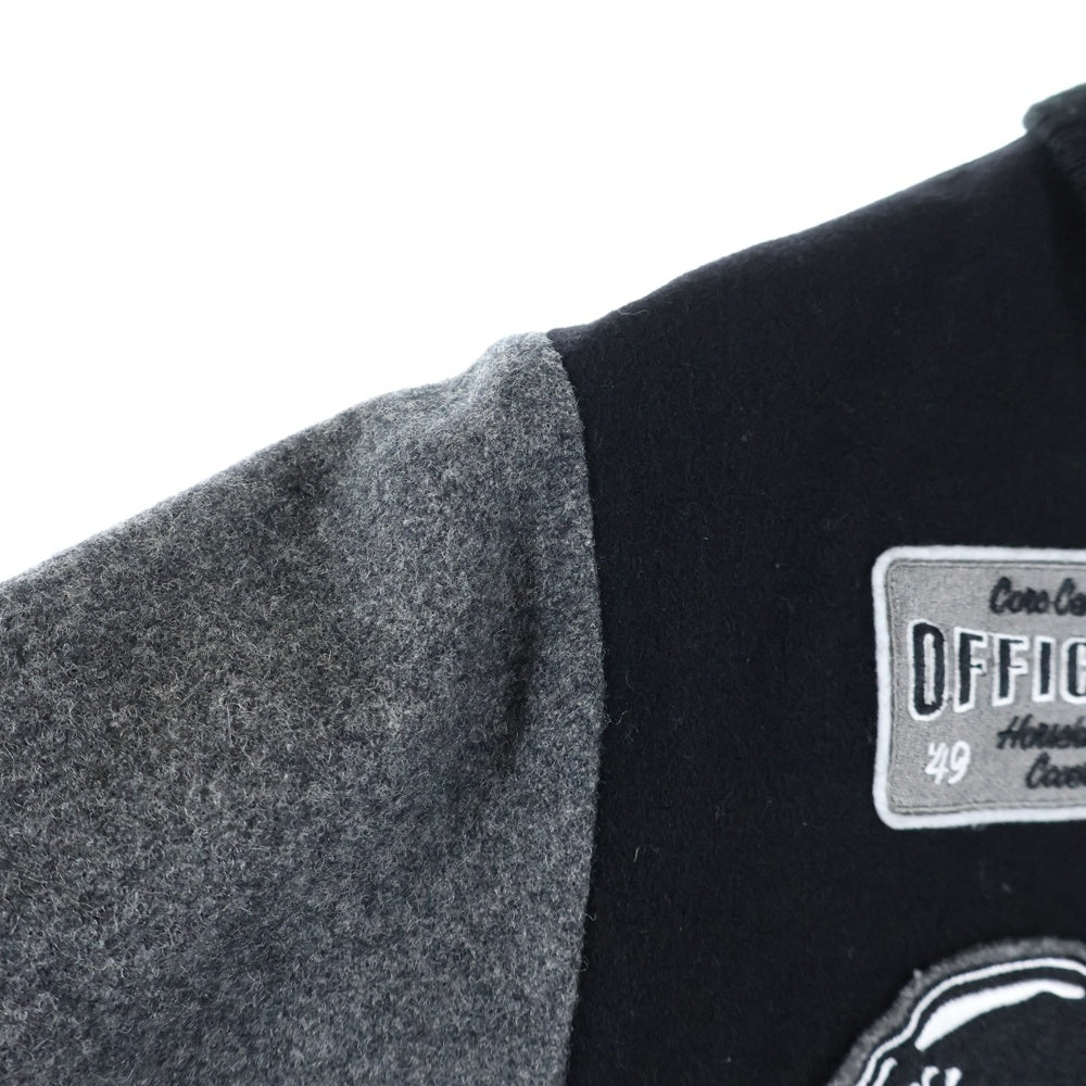 adidas(アディダス) ST STADIUM JACKET ウール ワッペン スタジアムジャケット スタジャン ブラック 018825