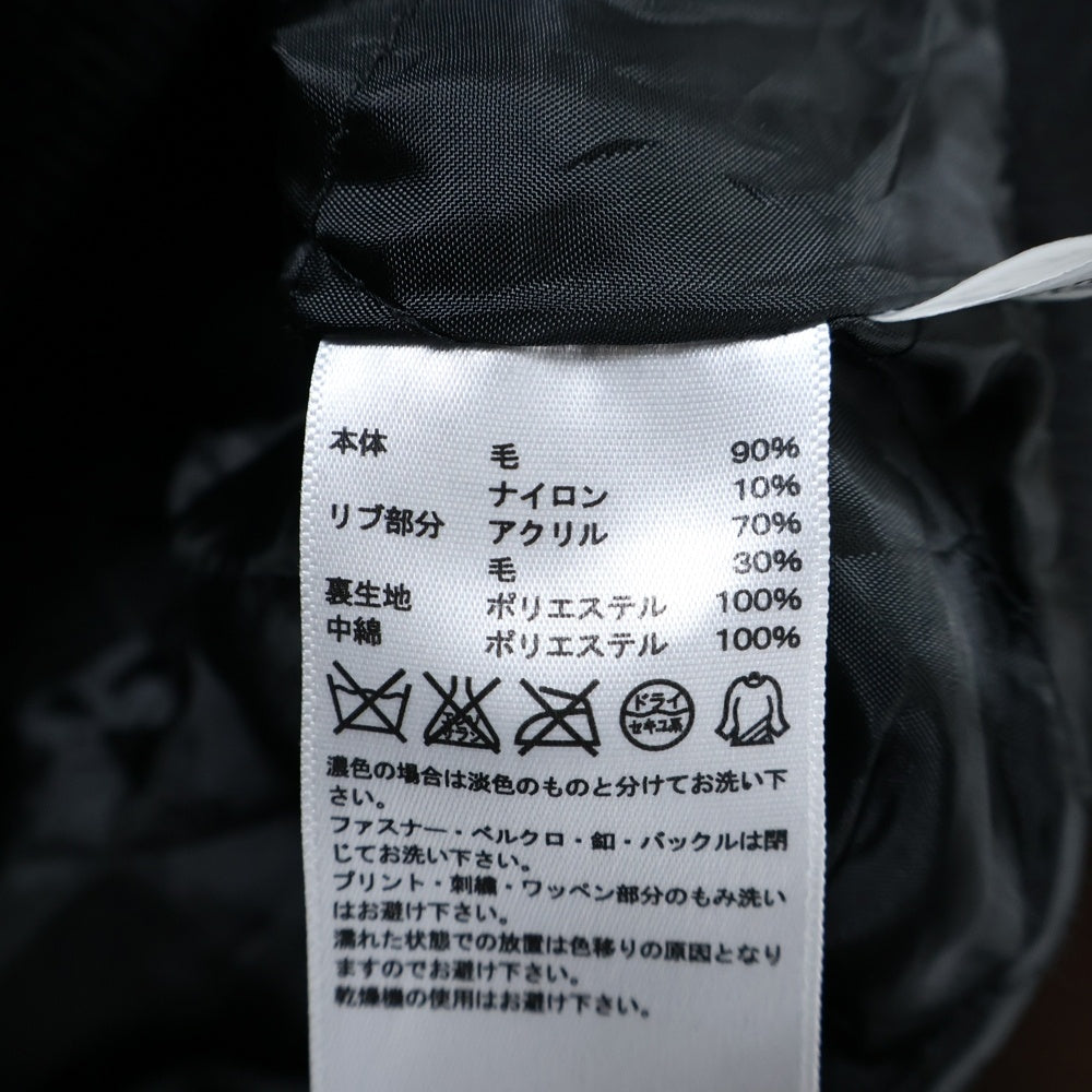 adidas(アディダス) ST STADIUM JACKET ウール ワッペン スタジアムジャケット スタジャン ブラック 018825