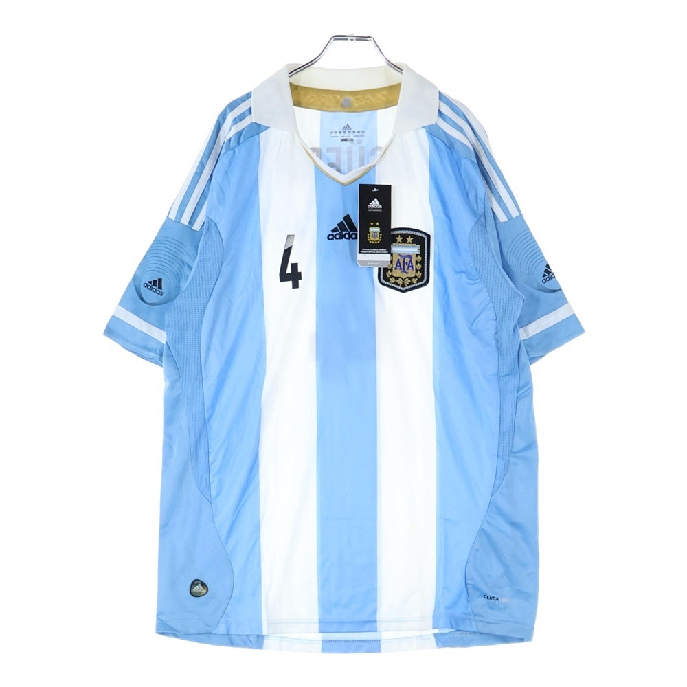 adidas(アディダス) アルゼンチン代表 AGUERO 背番号4 ユニフォーム 半袖Tシャツ カットソー ブルー