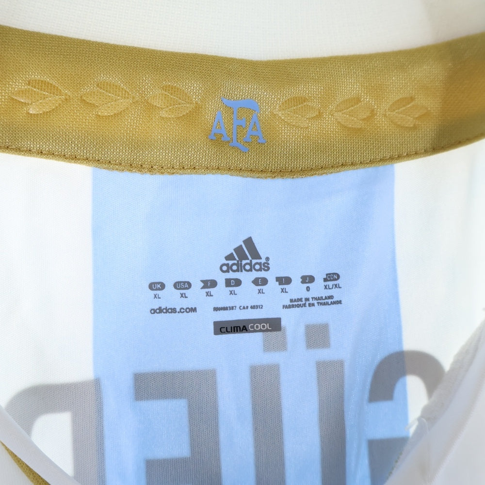 adidas(アディダス) アルゼンチン代表 AGUERO 背番号4 ユニフォーム 半袖Tシャツ カットソー ブルー
