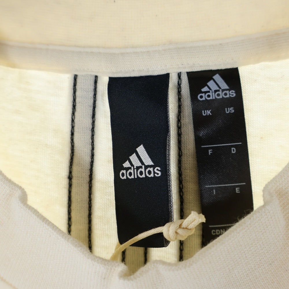 adidas(アディダス) モックネック 半袖Tシャツ カットソー アイボリー レディース FI4764