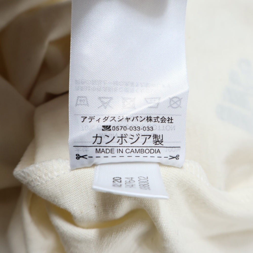 adidas(アディダス) モックネック 半袖Tシャツ カットソー アイボリー レディース FI4764