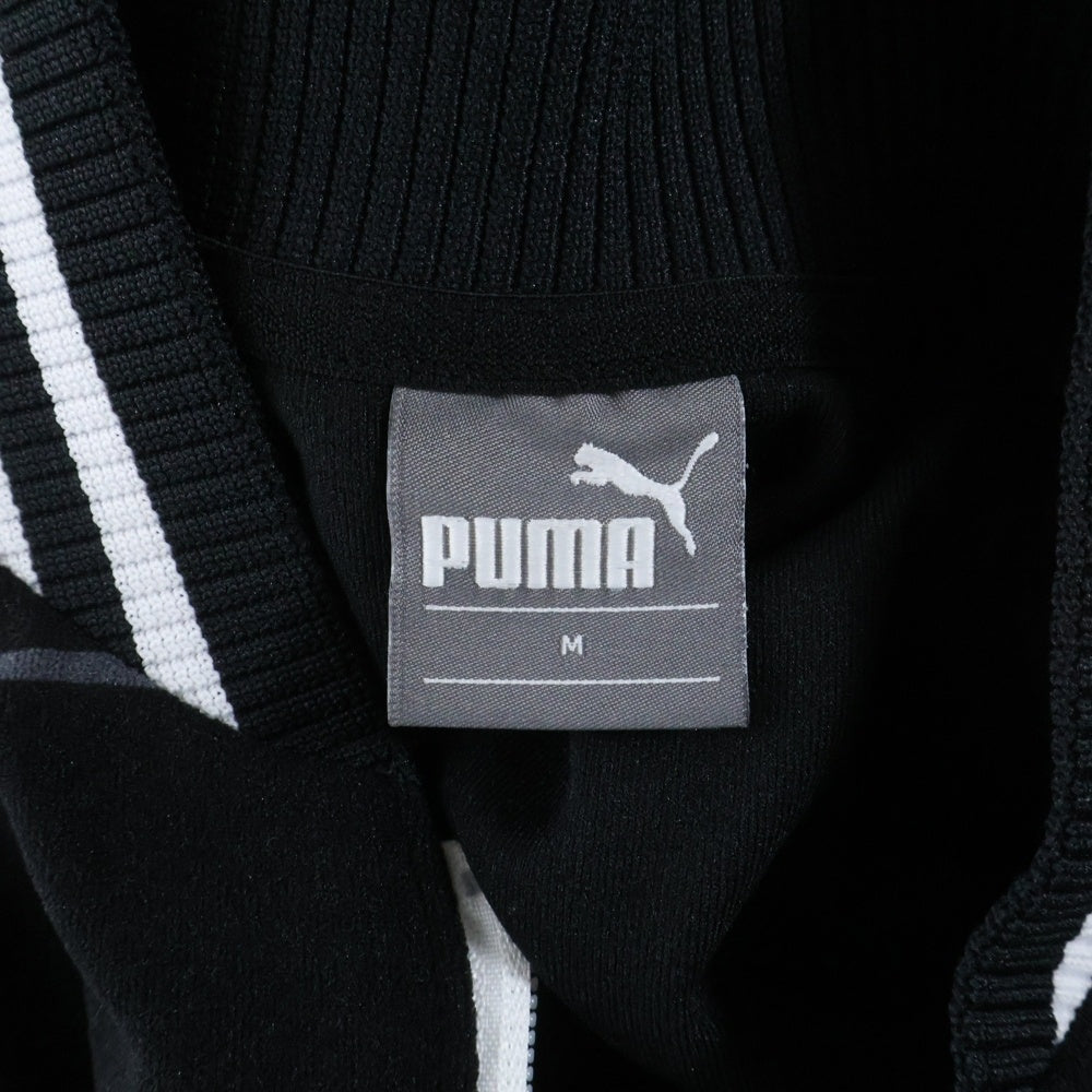 PUMA(プーマ) ボーダー ジップアップ トラックジャケット ブラック 514756-01