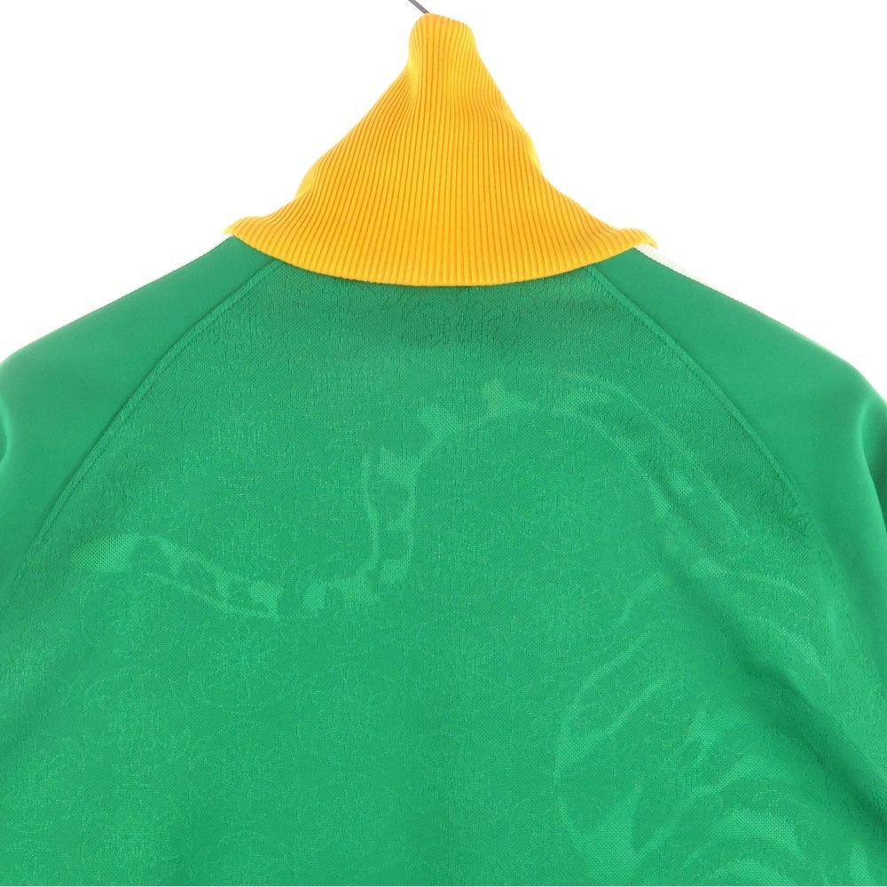 Onitsuka Tiger(オニツカタイガー) 総柄 ジップアップ トラックジャケット グリーン/イエロー OKJ080