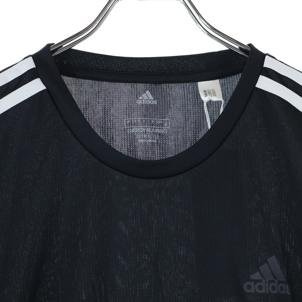 adidas(アディダス) クルーネック 長袖Tシャツ カットソー ブラック CZ8097