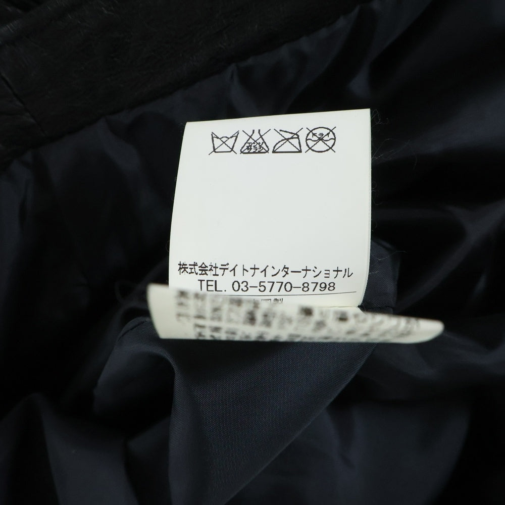 FREAK'S STORE(フリークスストア) ゴートスキン ジングルライダースジャケット ブラック 133-1502