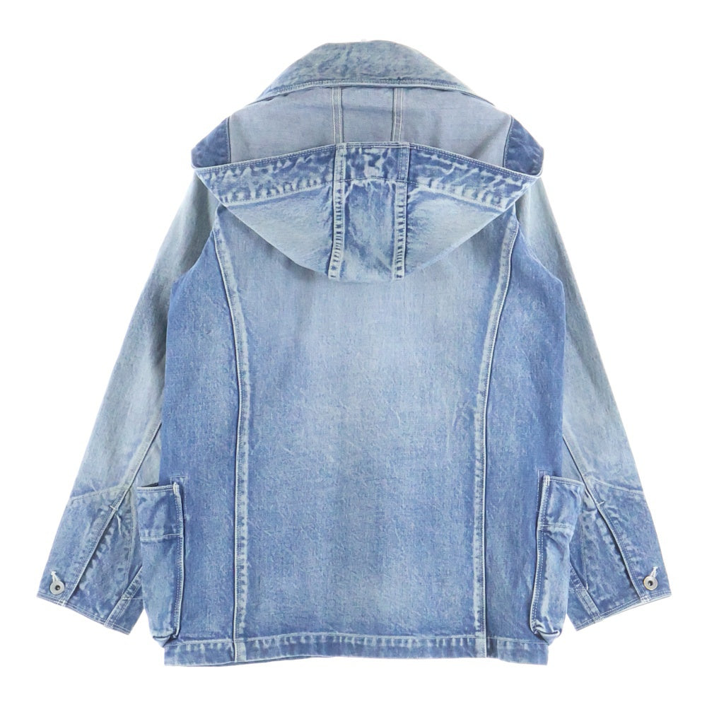 NATAL DESIGN(ネイタルデザイン) フード付き デニムジャケット インディゴ