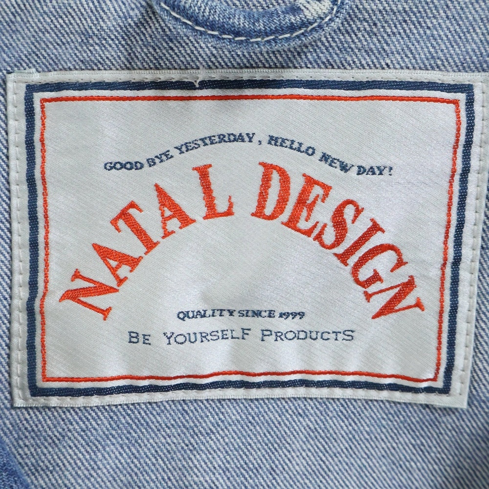 NATAL DESIGN(ネイタルデザイン) フード付き デニムジャケット インディゴ
