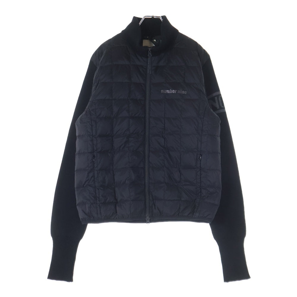 TAION(タイオン) ×NUMBER (N)INE ナンバーナイン ジップアップ ライトダウンジャケット ブラック