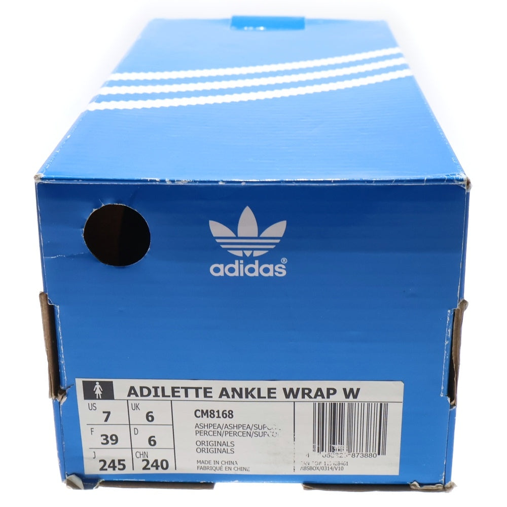 adidas(アディダス) ADILETTE ANKLE WRAP W CM8168 アディレッタ アンクルラップ サンダル ピング レディース US6.5/24.5cm