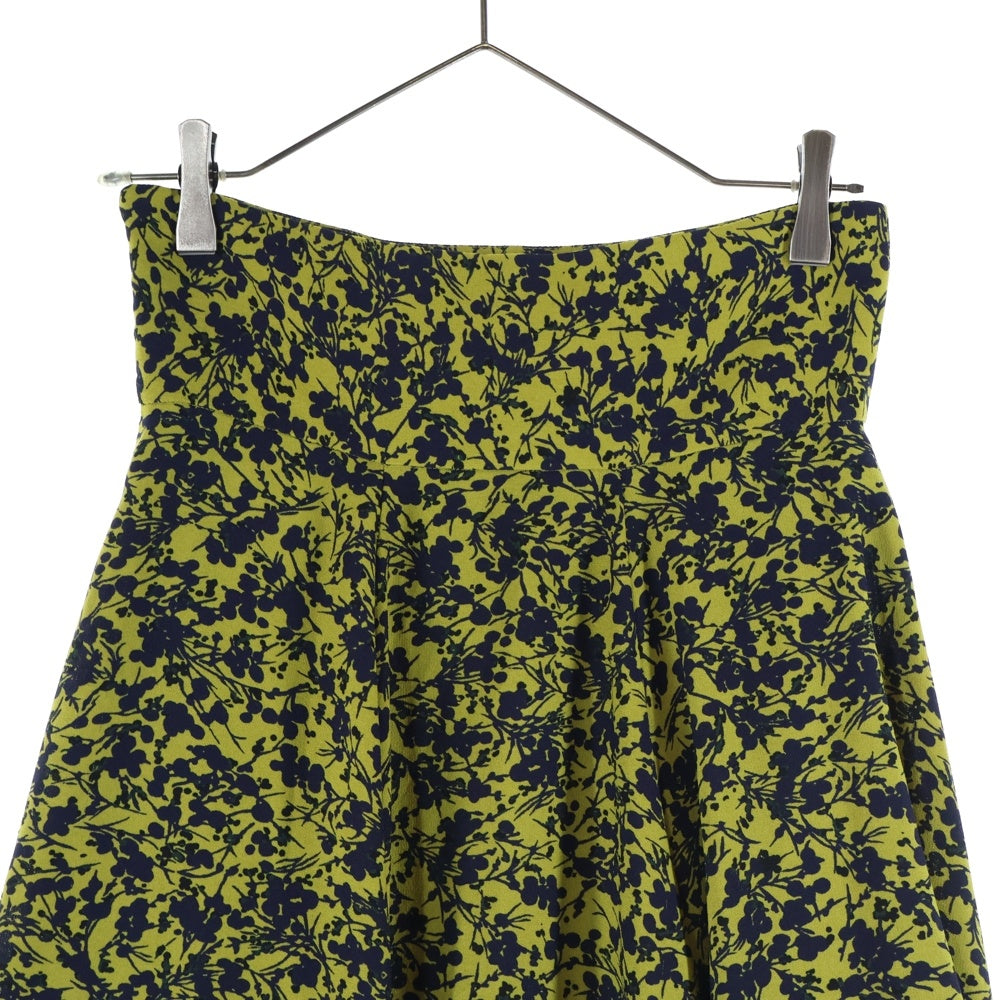 CLANE(クラネ) 18AW ドットフラワー サーキュラー スカート 15109-6051 レディース イエロー/ネイビー