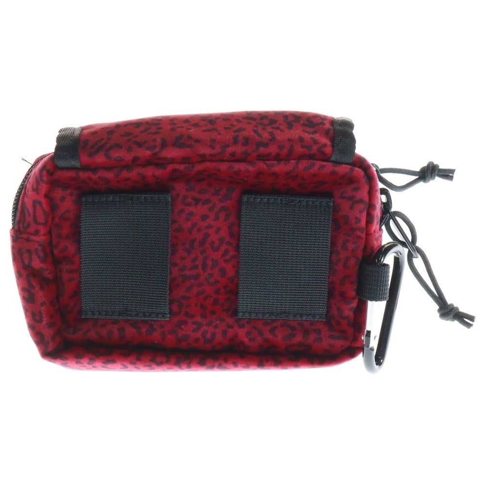 SUPREME(シュプリーム) 25AW Velvet Mini Pouch レオパード ベルベット ミニポーチ レッド