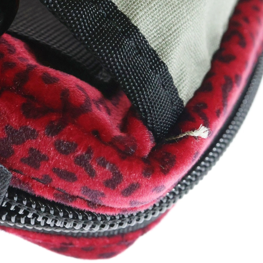 SUPREME(シュプリーム) 25AW Velvet Mini Pouch レオパード ベルベット ミニポーチ レッド