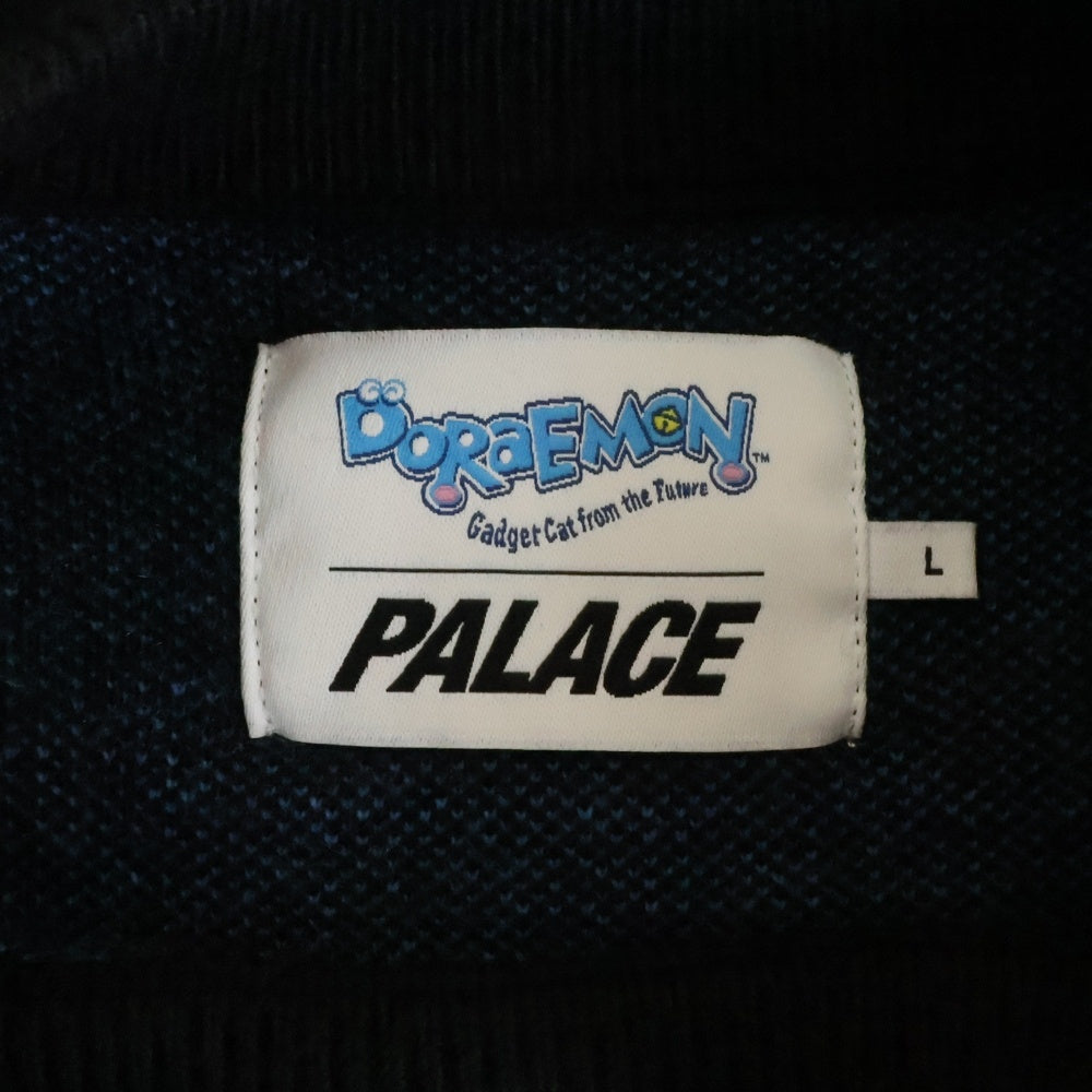 Palace Skateboards(パレススケートボーズ) DORAEMON KNIT BLACK ドラえもん クルーネックニットセーター ブラック