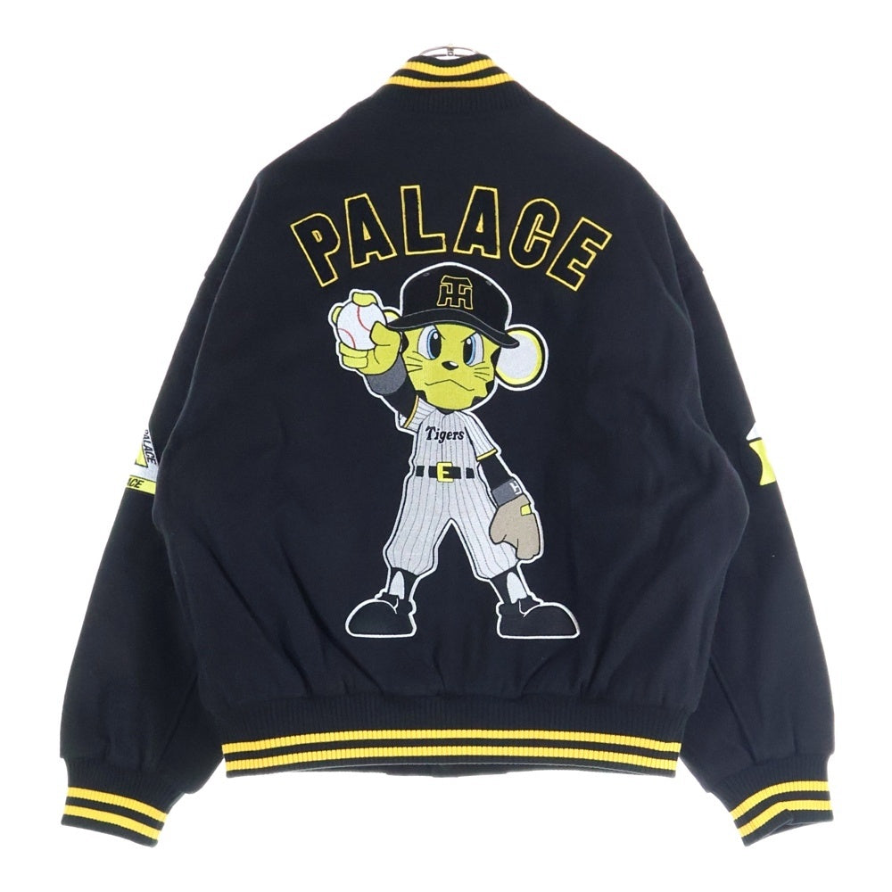 Palace Skateboards(パレススケートボーズ) Hanshin Tigers Varsity Jacket 阪神タイガース バーシティージャケット スタジャン ブラック