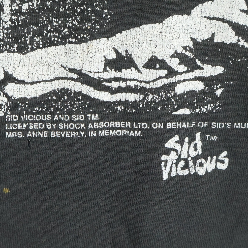 VINTAGE(ヴィンテージ) 90s SID VICIOUS TEE シドヴィシャス フロントプリント半袖Tシャツ カットソー ブラック
