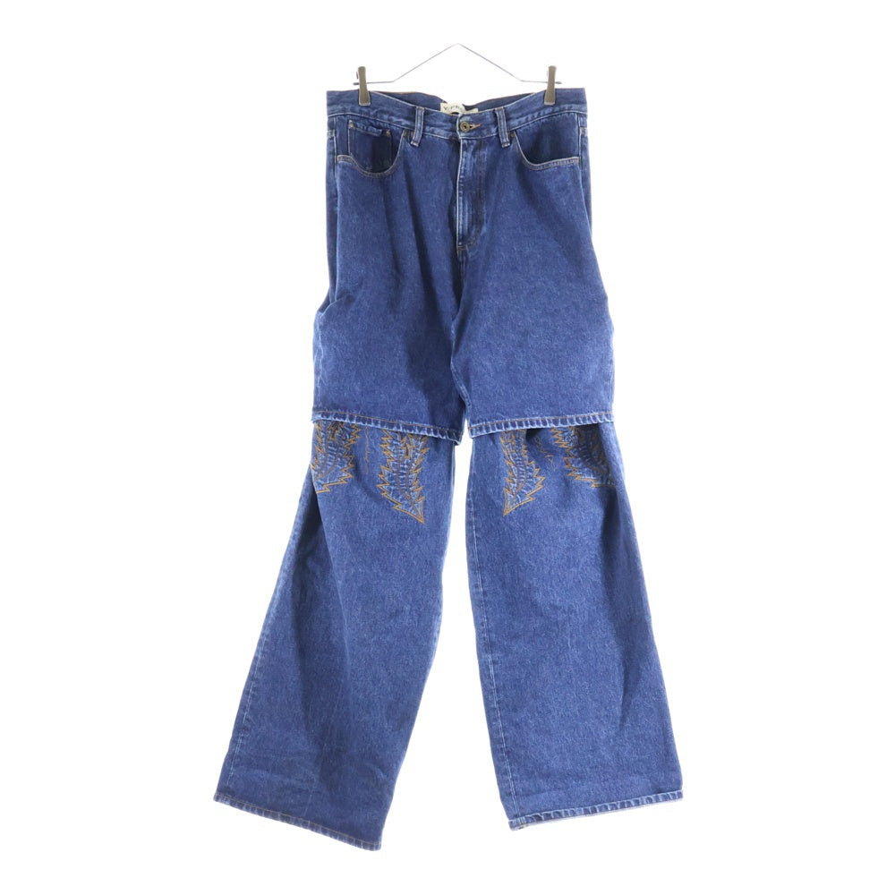 Y/PROJECT(ワイプロジェクト) Cowboy Cuff Jeans カウボーイ カフ デニム ジーンズ インディゴ