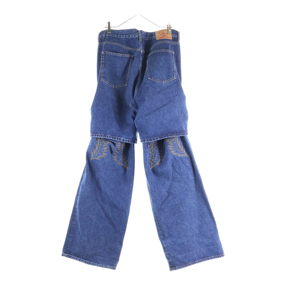 Y/PROJECT(ワイプロジェクト) Cowboy Cuff Jeans カウボーイ カフ デニム ジーンズ インディゴ