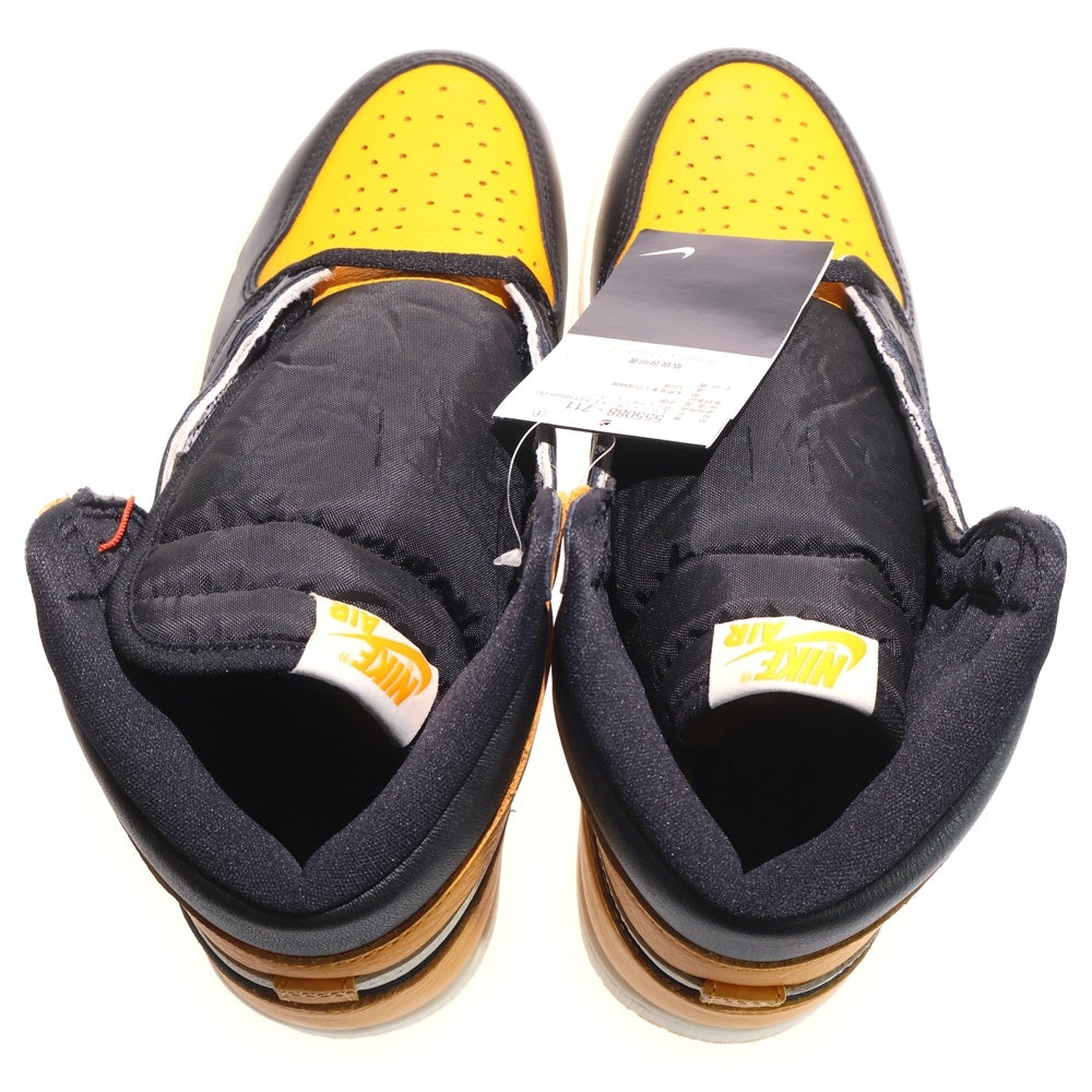 NIKE(ナイキ) AIR JORDAN 1 RETRO HIGH OG TAXI 555088-711 エアジョーダン 1 レトロ タクシー ハイカットスニーカー シューズ イエロー/ブラック US9/27.0cm