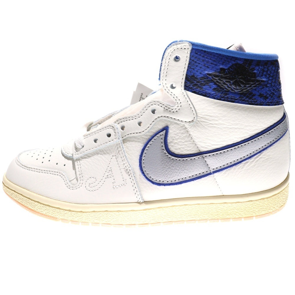 NIKE(ナイキ) ×Awake NY JORDAN AIR SHIP SP Game Royal FN8675-104 アウェイク ジョーダン エアシップ ゲームロイヤル ハイカットスニーカー ホワイト/ブルー US9/27.0cm