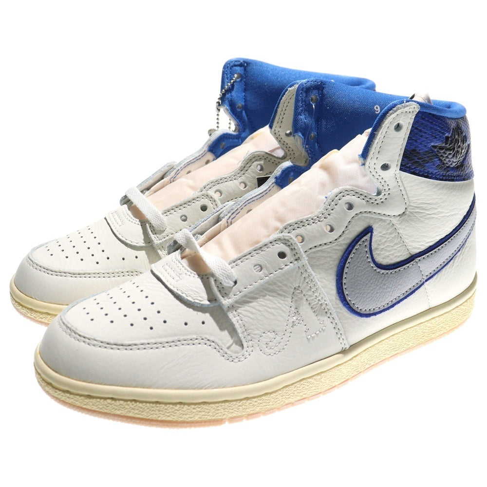 NIKE(ナイキ) ×Awake NY JORDAN AIR SHIP SP Game Royal FN8675-104 アウェイク ジョーダン エアシップ ゲームロイヤル ハイカットスニーカー ホワイト/ブルー US9/27.0cm