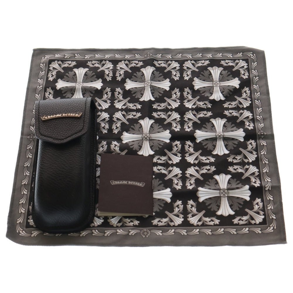 CHROME HEARTS(クロムハーツ) PILLS III フローラルクロスリムレスサングラス ゴールド