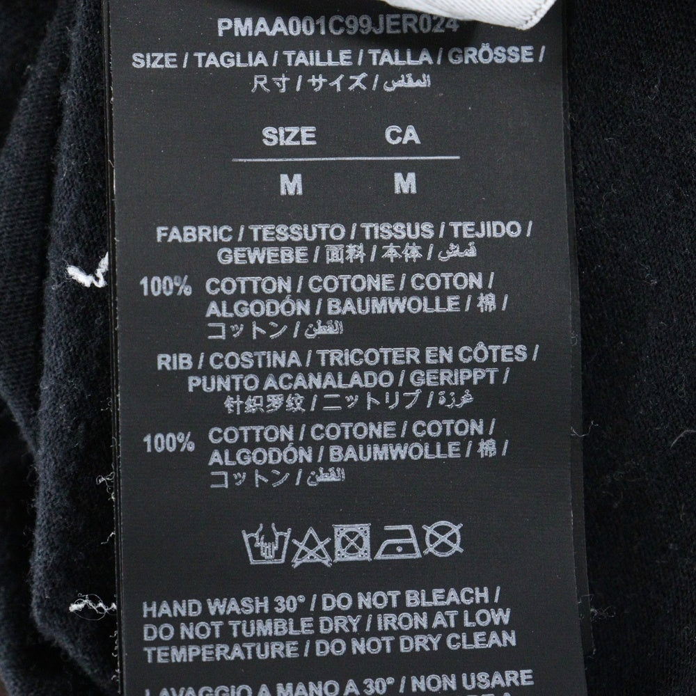 Palm Angels(パームエンジェルス) STAR SPRAYED T-SHIRT PMAA001C99JER024 ロゴプリント 半袖Tシャツ カットソー ブラック