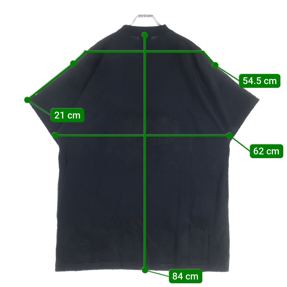 BALENCIAGA(バレンシアガ) 23AW Off Shore Oversized T-shirt 739028 TPVM8 ヴィンテージ加工 オーバーサイズド 半袖Tシャツ カットソー チャコールグレー