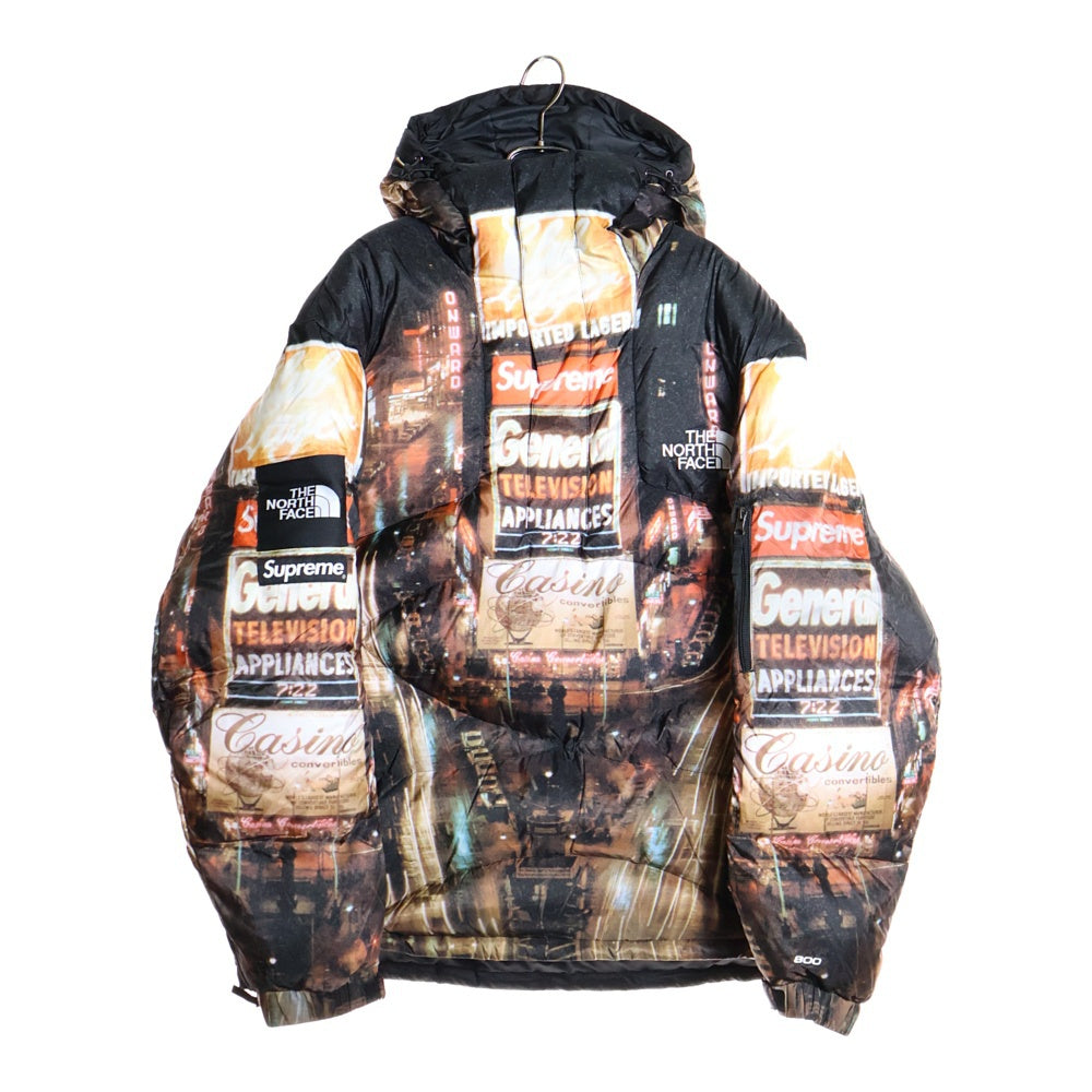 SUPREME(シュプリーム) 22AW ×THE NORTH FACE 800-Fill ND52205I ノースフェイス タイムズスクエア ハーフジップフードプルオーバーダウン ジャケット