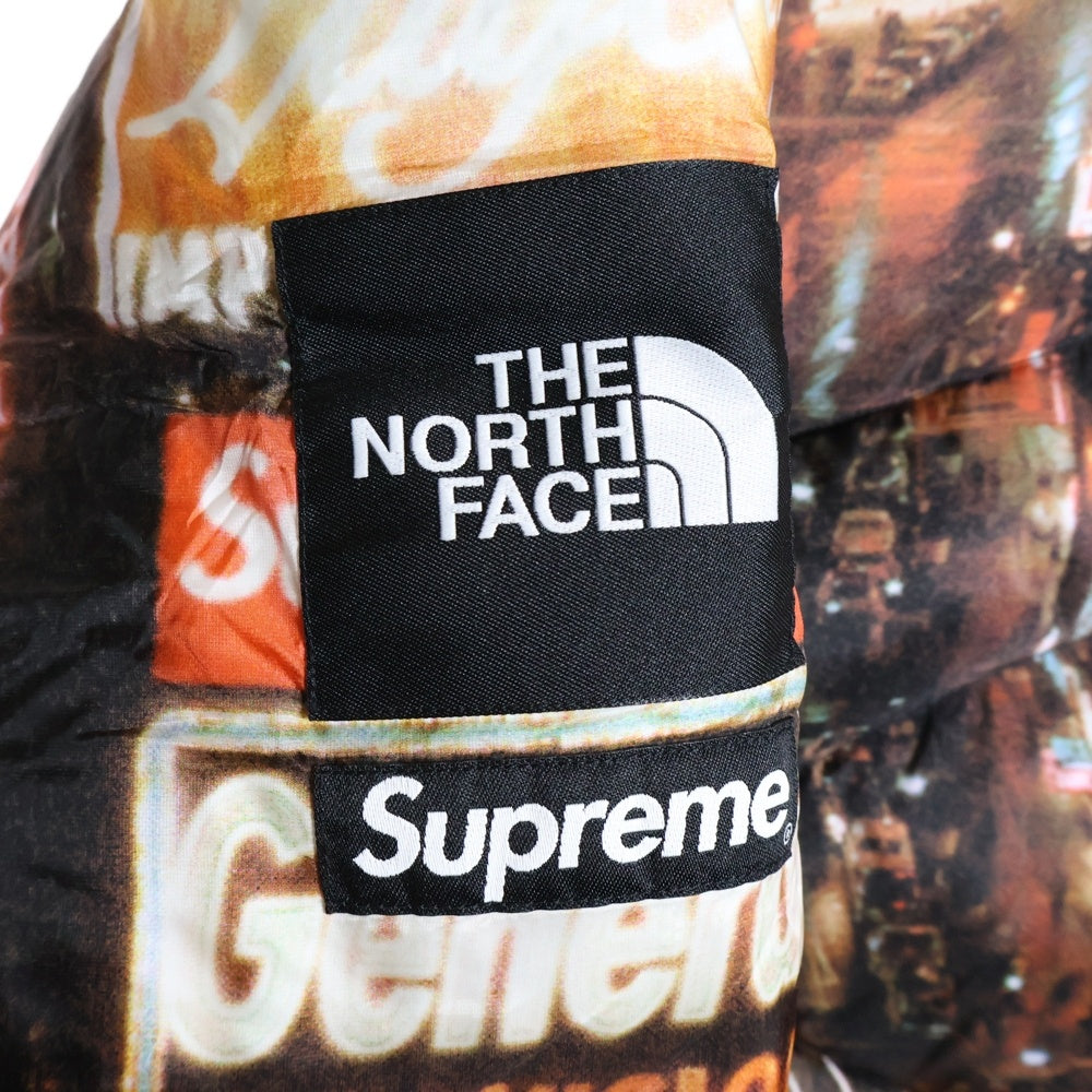 SUPREME(シュプリーム) 22AW ×THE NORTH FACE 800-Fill ND52205I ノースフェイス タイムズスクエア ハーフジップフードプルオーバーダウン ジャケット