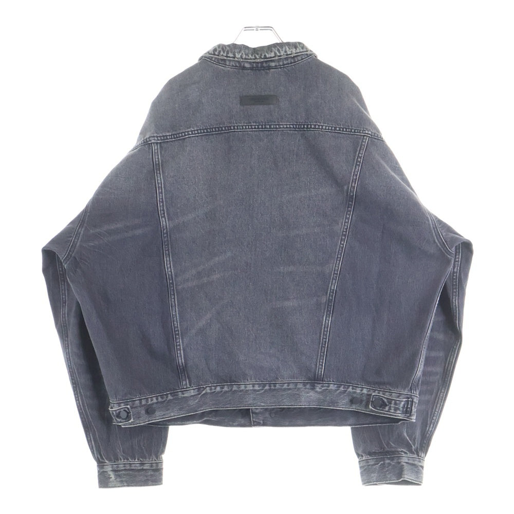 FEAR OF GOD ESSENTIALS(フィアオブゴッド エッセンシャルズ) 22SS ボックスデニムジャケット 202BT212041F ブラック