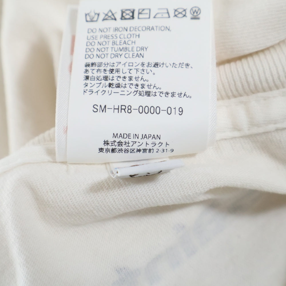 SAINT MICHAEL(セントマイケル) LOVE SONG SS TEE ラブソング フロントプリント半袖カットソー SM-HR8-0000-019 ホワイト
