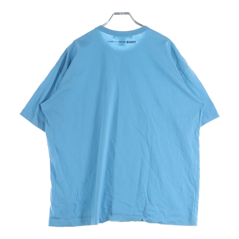 COMME des GARCONS SHIRT(コムデギャルソンシャツ) バックプリント半袖Tシャツ ブルー FP-T022