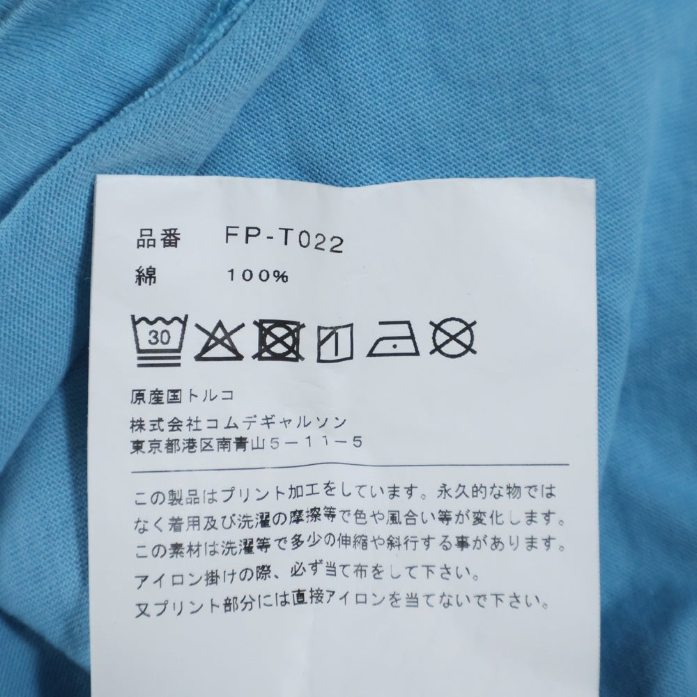 COMME des GARCONS SHIRT(コムデギャルソンシャツ) バックプリント半袖Tシャツ ブルー FP-T022