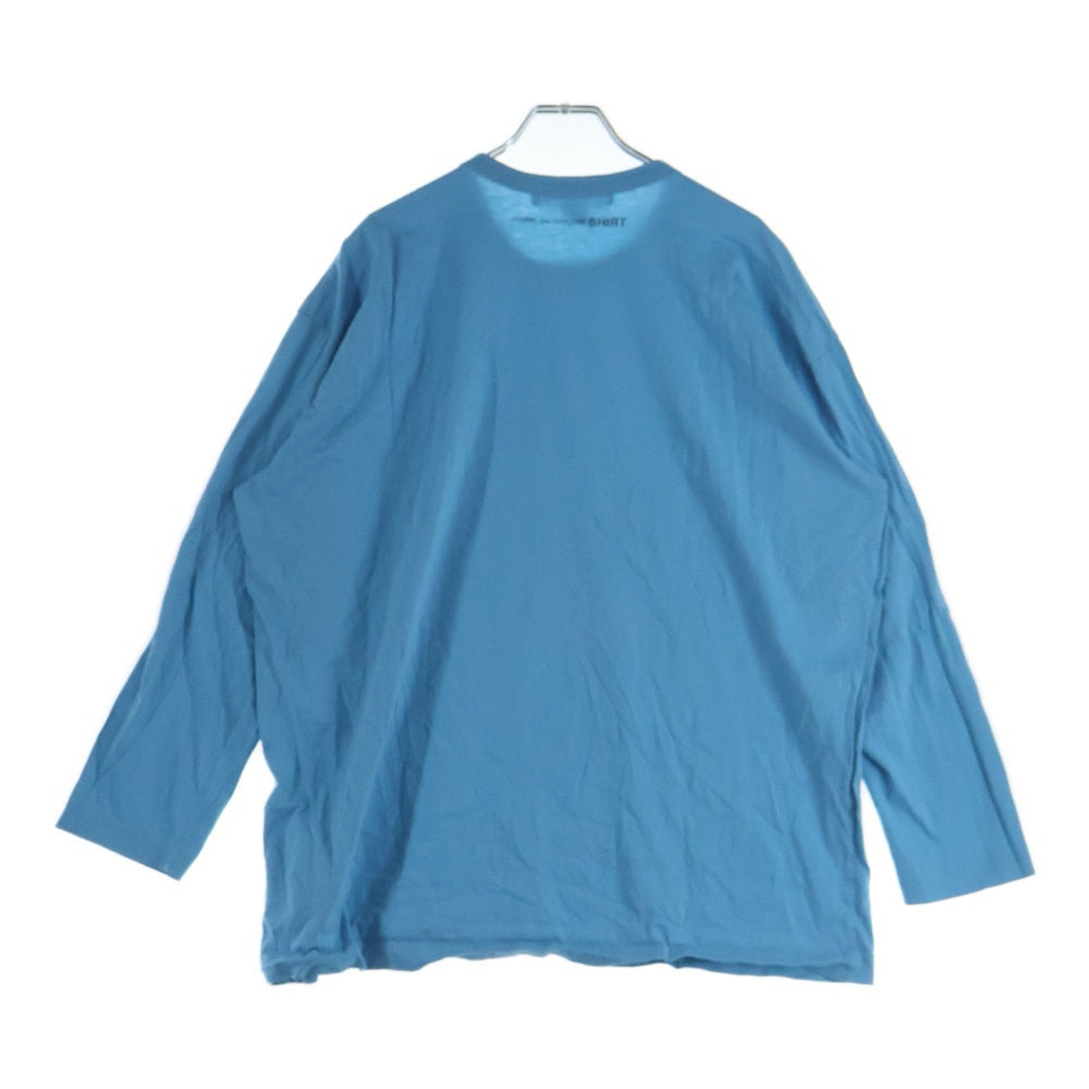 COMME des GARCONS SHIRT(コムデギャルソンシャツ) バックプリント長袖Tシャツ ブルー FP-T021