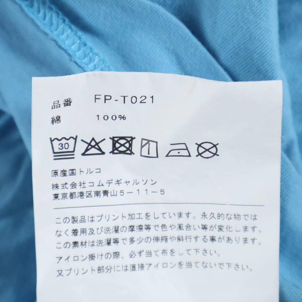 COMME des GARCONS SHIRT(コムデギャルソンシャツ) バックプリント長袖Tシャツ ブルー FP-T021