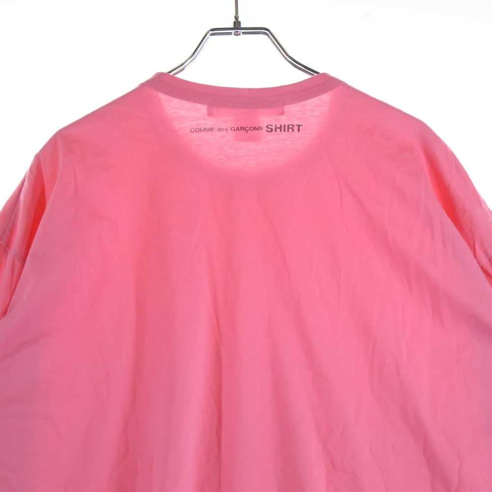 COMME des GARCONS SHIRT(コムデギャルソンシャツ) バックプリント長袖Tシャツ ピンク FP-T021