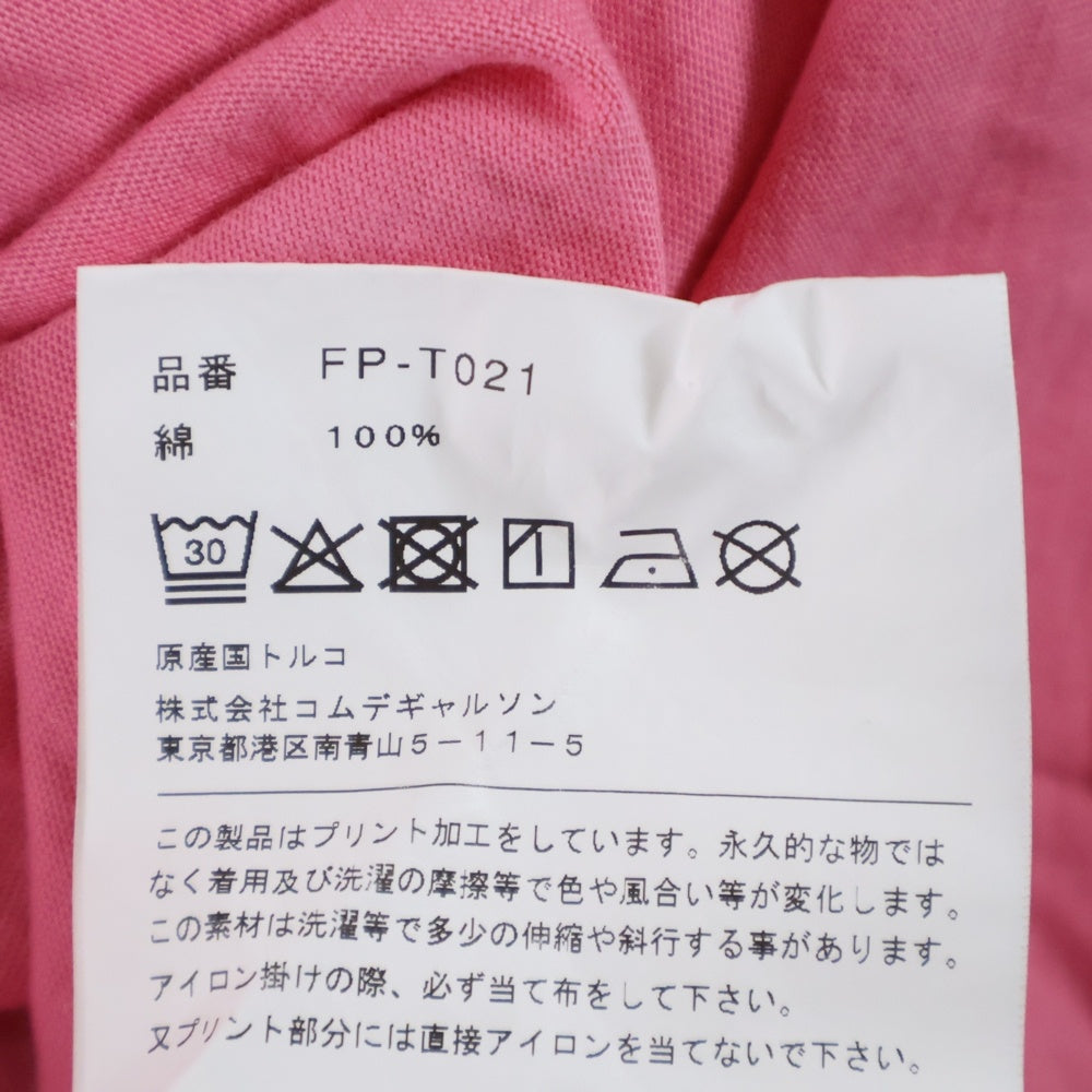 COMME des GARCONS SHIRT(コムデギャルソンシャツ) バックプリント長袖Tシャツ ピンク FP-T021