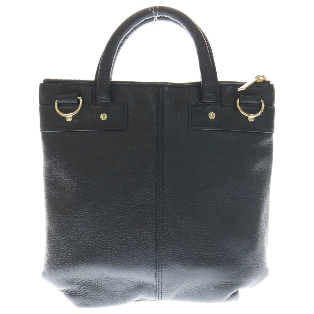 PORTER(ポーター) 2WAY HELMET BAG レザー ヘルメット ハンドバッグ ショルダーバッグ ブラック