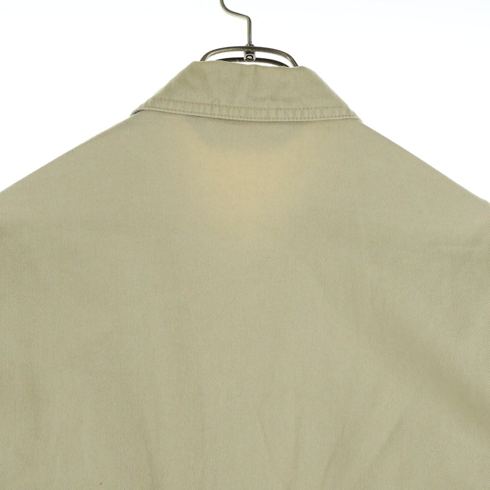 POLO RALPH LAUREN(ポロラルフローレン) 90s 刺繍 ジップアップ スイングトップ ジャケット ベージュ JR-RL-SM0711