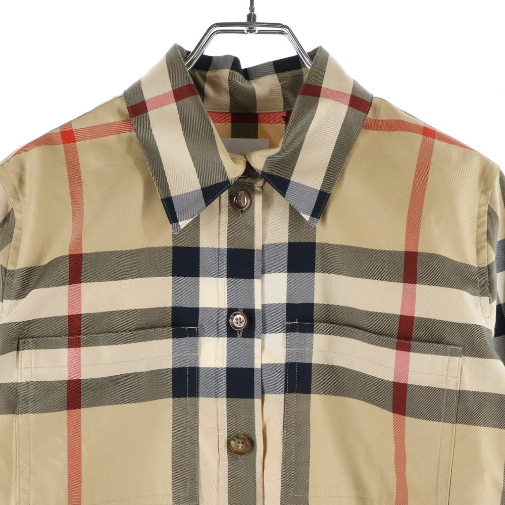 BURBERRY(バーバリー) BEG 長袖チェックシャツ ブラウン 8071338 レディース